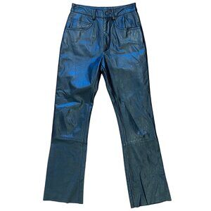 Vintage Wilsons Maxima Black Leather Pants Women’s Sz 2 High Waist Straight Leg